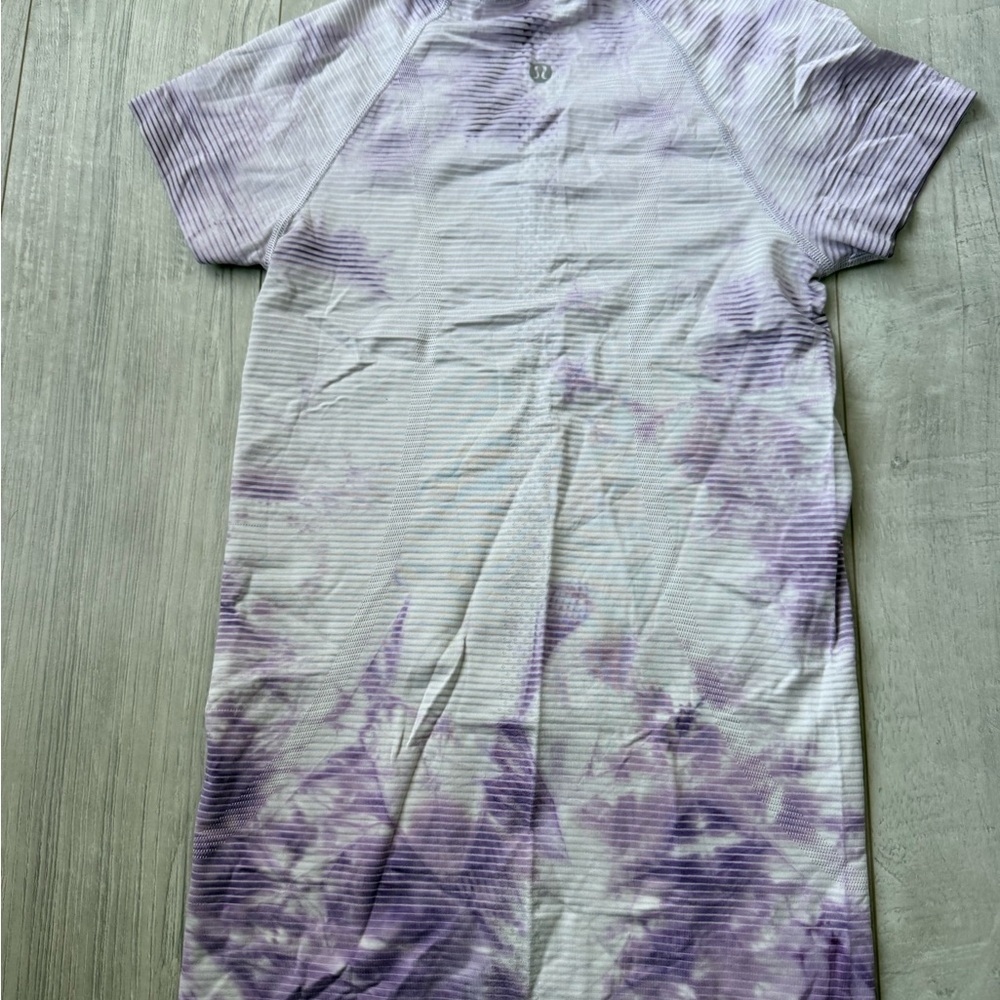 Lululemon Purple Tie-Dye Short Sleeve Dress